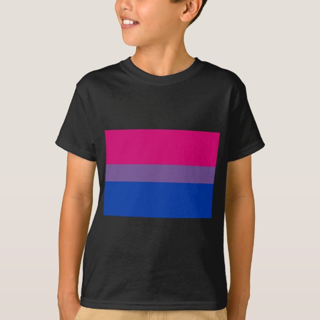 Bi Flag Flies For Bisexual Pride T-Shirt (Front)