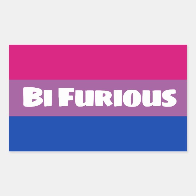 Bi Furious Sticker (Front)