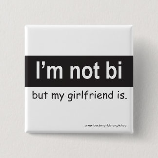 Bi Girlfriend Square 2 Inch Square Button