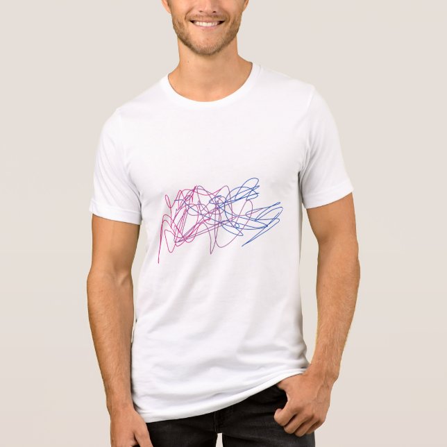 Bi Mess/Bi Panic Men's Tri-Blend Shirt (Front)