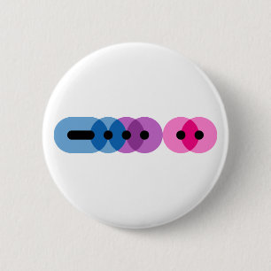 Bi Morse Code Bar Button