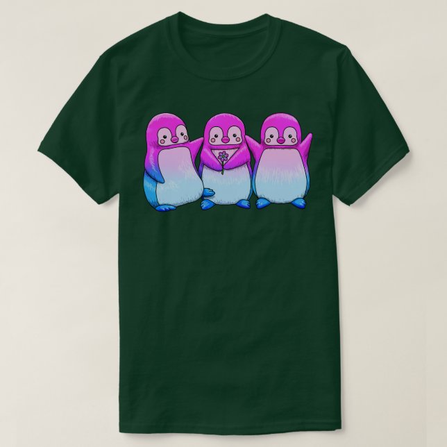 Bi Penguins T-Shirt (Design Front)