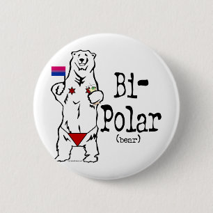 Bi-Polar Bear 2 Inch Round Button