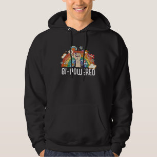 Bi Powered Bisexual Rainbow Pride March Bisexualit Hoodie