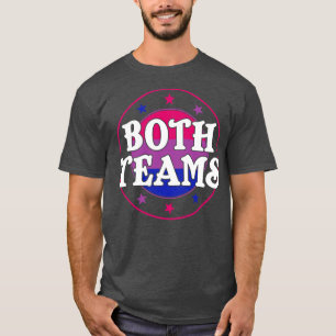 Bi Pride Both Teams Funny Bisexual LGBT T-Shirt
