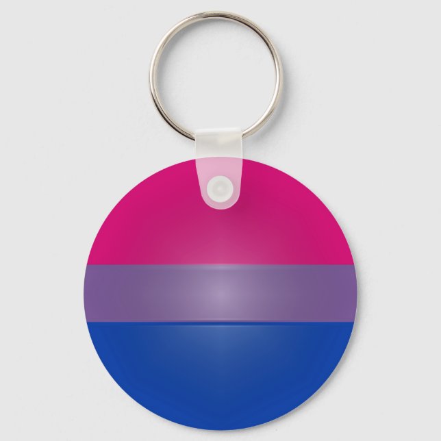 Bi Pride Colours Highlight Keychain (Front)