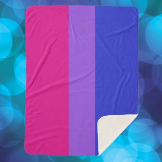 Bi Pride Cozy  Sherpa Blanket (Creator Uploaded)