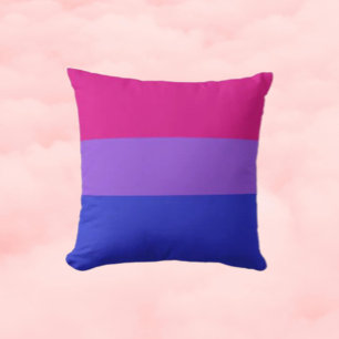 Bi Pride Cozy Throw Pillow