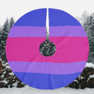 Bi Pride Festive Brushed Polyester Tree Skirt