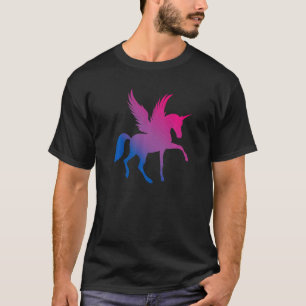 Bi Pride Flag Unicorn Bisexual Premium T-Shirt