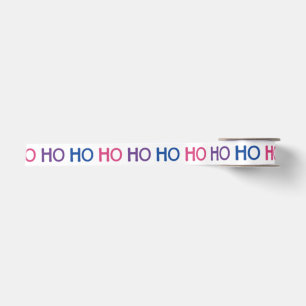 Bi Pride Ho Ho Ho Ribbon Satin Ribbon