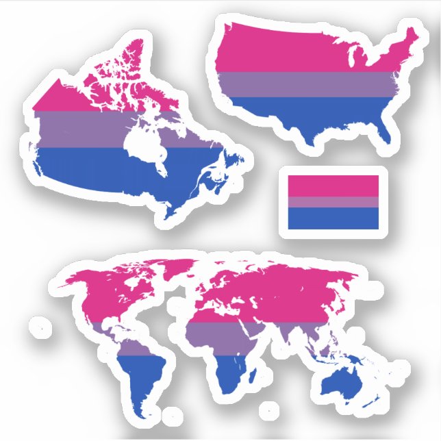 Bi Pride Maps I (Front)