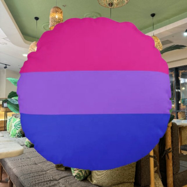 Bi Pride Round Embrace Pillow (Creator Uploaded)