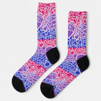 Bi Pride Squiggle Socks
