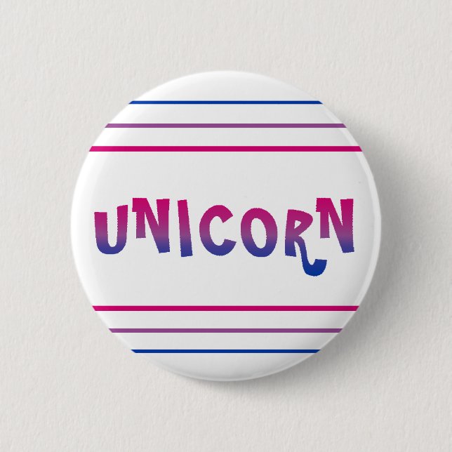 Bi+ Pride Unicorn Lines Button (Front)