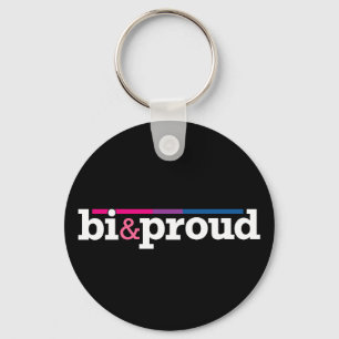 Bi&proud Black Keychain