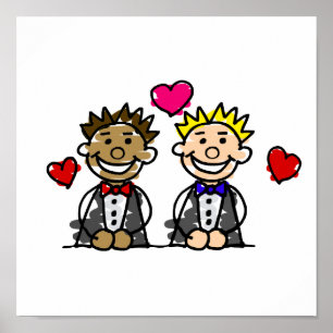 Bi-Racial Grooms Poster