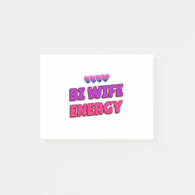 Bi Wife Energy  Post-it Notes (Front)