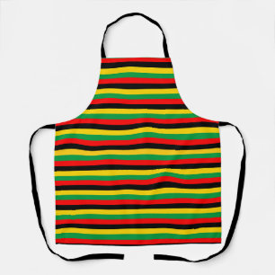 Biafra Mozambique Zambia flag stripes black yellow Apron