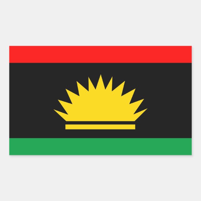Biafra republic minority people ethnic flag sticker (Front)
