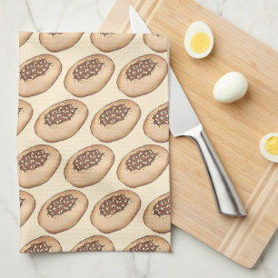 Bialy Jewish Bakery Onion Bread Poland Polish Food Kitchen Towel