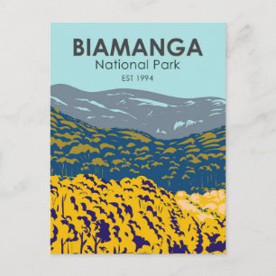Biamanga National Park Australia Vintage Postcard