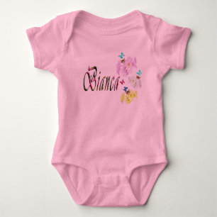 Bianca Girls Name Logo, Baby Bodysuit