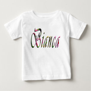 Bianca Girls Name Logo, Baby T-Shirt