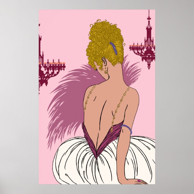 Bianca in Pink - 24 x 36 Print (Front)