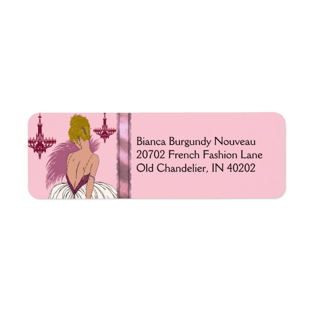 Bianca in Pink and Burgundy (Front)