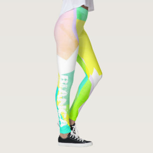 Bianca Pastel Colours Positive Vibes Leggings