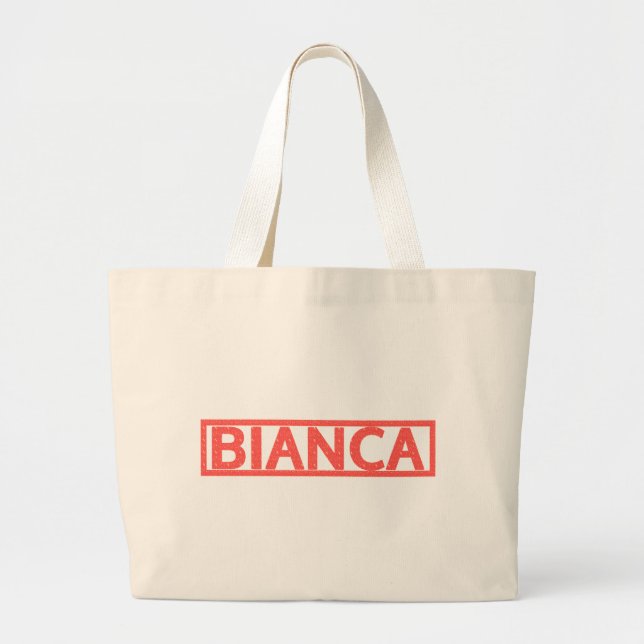 Bianca Stamp Large Tote Bag (Front)