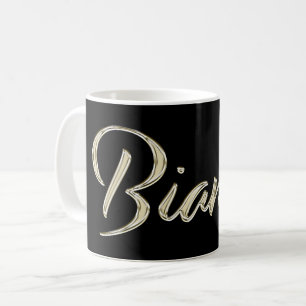 Bianca white gold Handwriting Tasse Kaffeetasse Coffee Mug