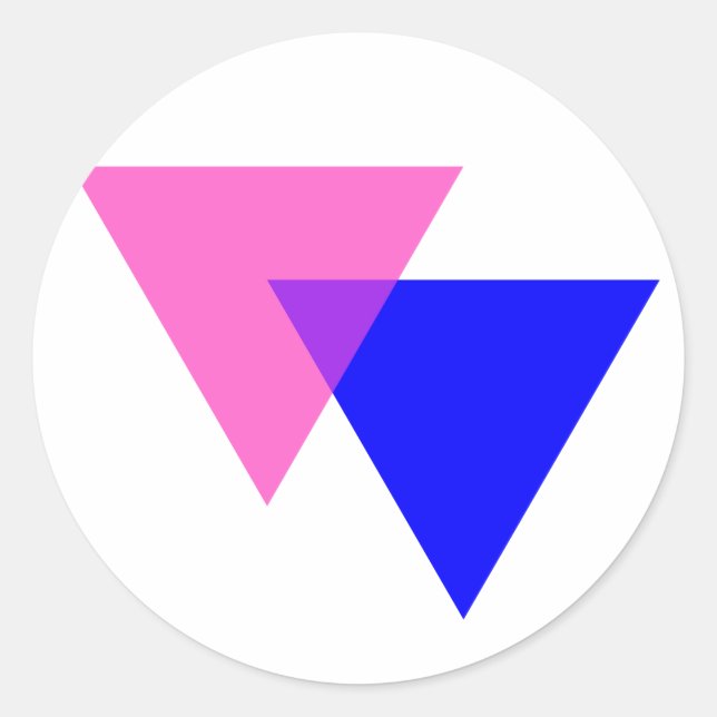 Biangles Classic Round Sticker (Front)