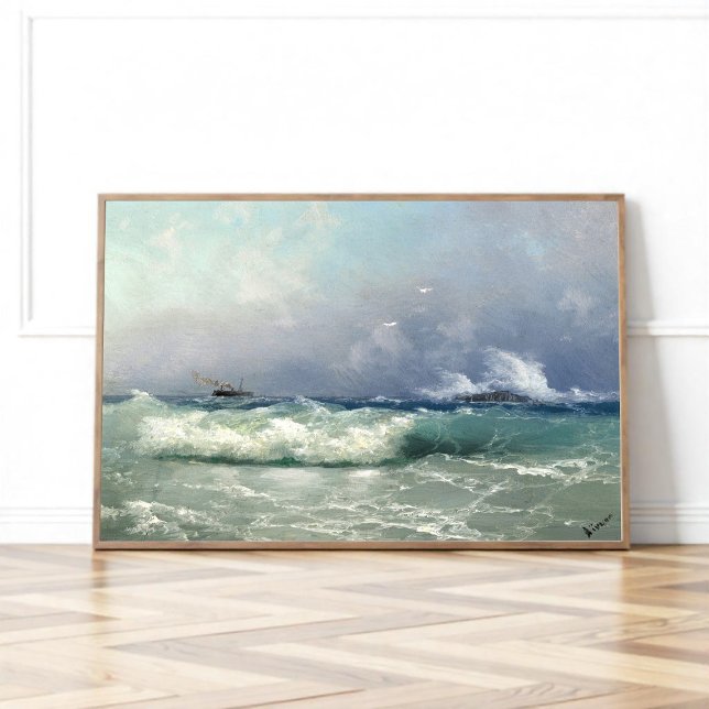 Biarritz,  Ivan Konstantinovich Aivazovsky Poster (Creator Uploaded)