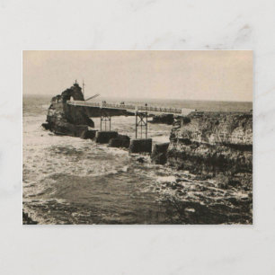 Biarritz Pont et Rocher Postcard