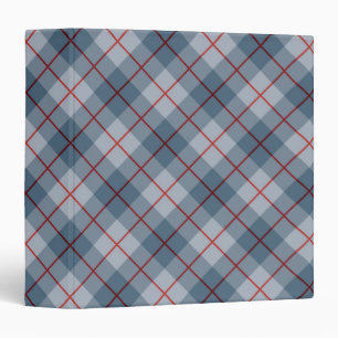 Bias Plaid Blue-Red Stripe Binder