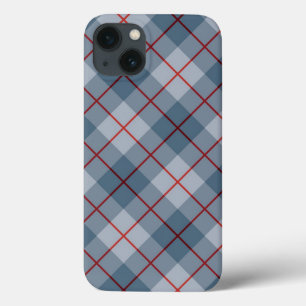 Bias Plaid Blue-Red Stripe iPhone 13 Case