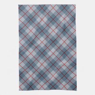 Bias Plaid Blue-Red Stripe Kitchen Towel