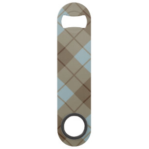 Bias Plaid in Blue and Brown Bar Key