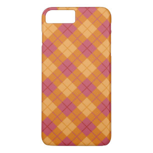 Bias Plaid in Orange and Pink Case-Mate iPhone Case