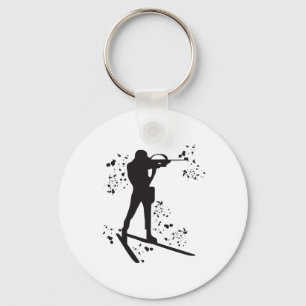 Biathlete Nordic Skiing Biathlon 10  Keychain