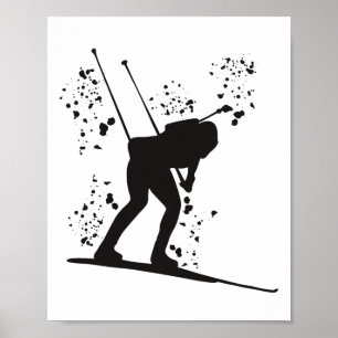 Biathlete Nordic Skiing Biathlon 12 Poster