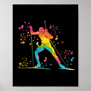 Biathlete Nordic Skiing Biathlon 13  Poster