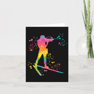 Biathlete Nordic Skiing Biathlon 16 Card
