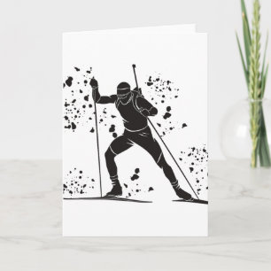 Biathlete Nordic Skiing Biathlon _27 Card