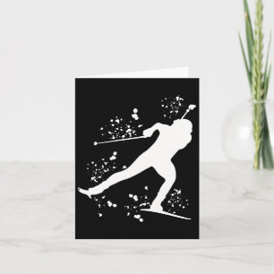 Biathlete Nordic Skiing Biathlon 5 Card