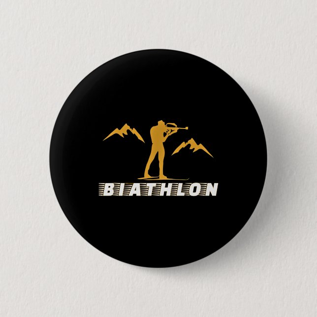 Biathlon 2  inch round button (Front)
