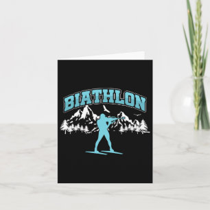 Biathlon Biathlet Athletes Winter Sports Shooting Card