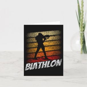 Biathlon Biathlete Biathlons Sports 2 Card